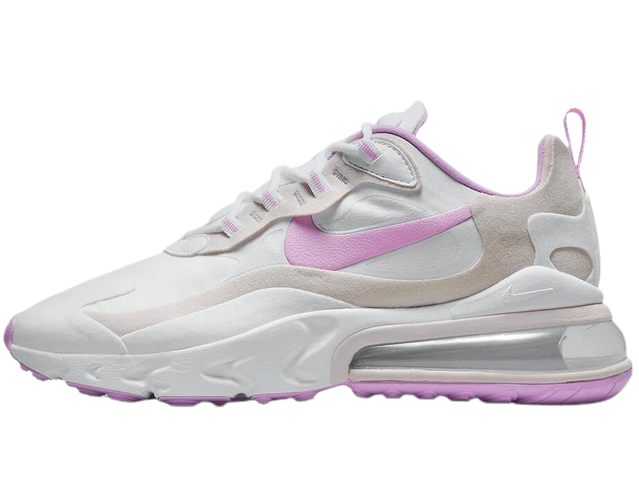 Air Max 270 React in White and Light Violet CZ1609-100 - vstockx