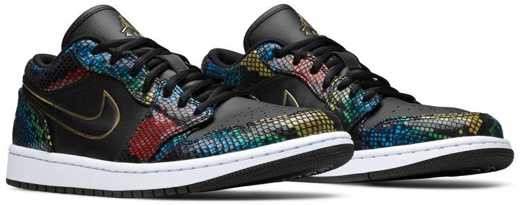 Wmns Air Jordan 1 Low  Multi Snakeskin  CW5580-001 - vstockx
