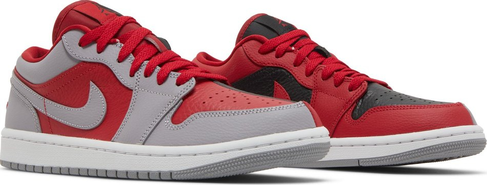 Wmns Air Jordan 1 Low SE  Split   Gym Red Cement Grey  DR0502-600 - vstockx