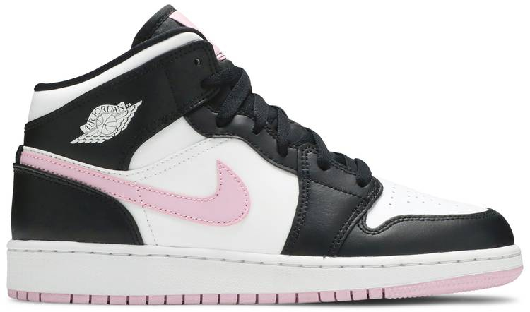 Air Jordan 1 Mid  White Light Arctic Pink  555112-103 - vstockx