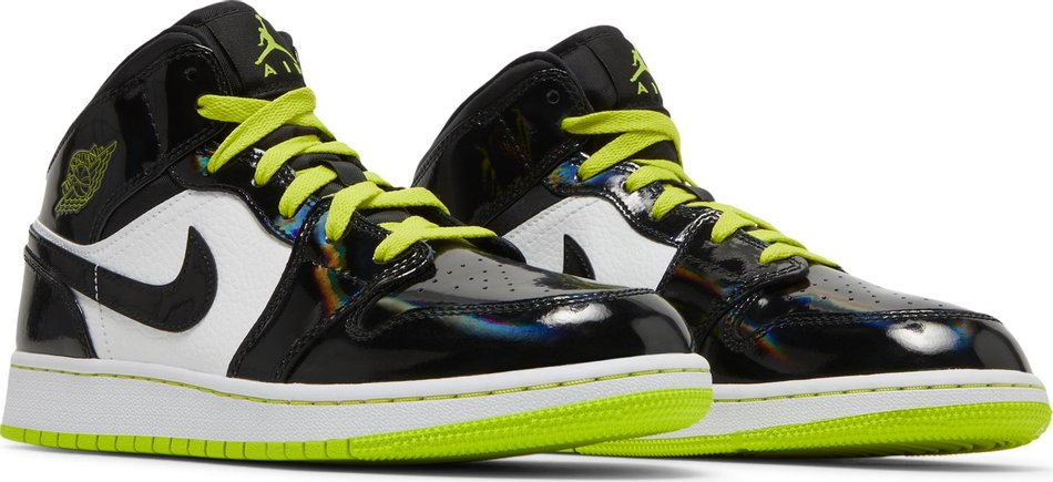 Air Jordan 1 Mid SE GS  Black Cyber  BQ6931-003 - vstockx