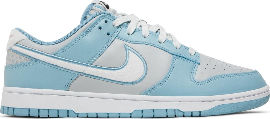 Dunk Low  Fleece Swoosh   Light Blue  FB1871-011 - vstockx