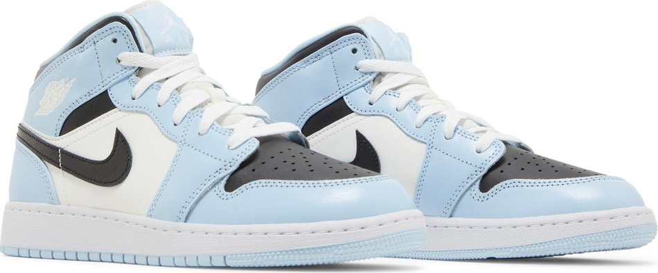 Air Jordan 1 Mid GS  Ice Blue  555112-401 - vstockx
