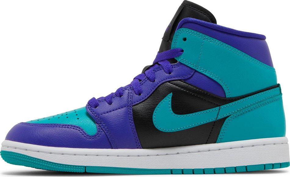 Wmns Air Jordan 1 Mid  Black Grape  BQ6472-502 - vstockx