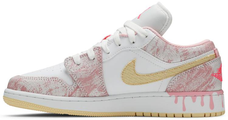 Air Jordan 1 Low GS  Strawberry Ice Cream  CW7104-601 - vstockx