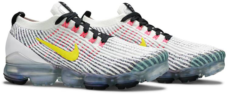 Air VaporMax Flyknit 3 'White Dynamic Yellow' AJ6900-103 - vstockx