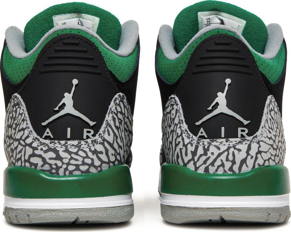Air Jordan 3 Retro GS  Pine Green  398614-030 - vstockx