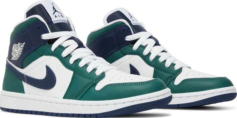 Air Jordan 1 Mid in Navy and Green DZ5326-300 - vstockx