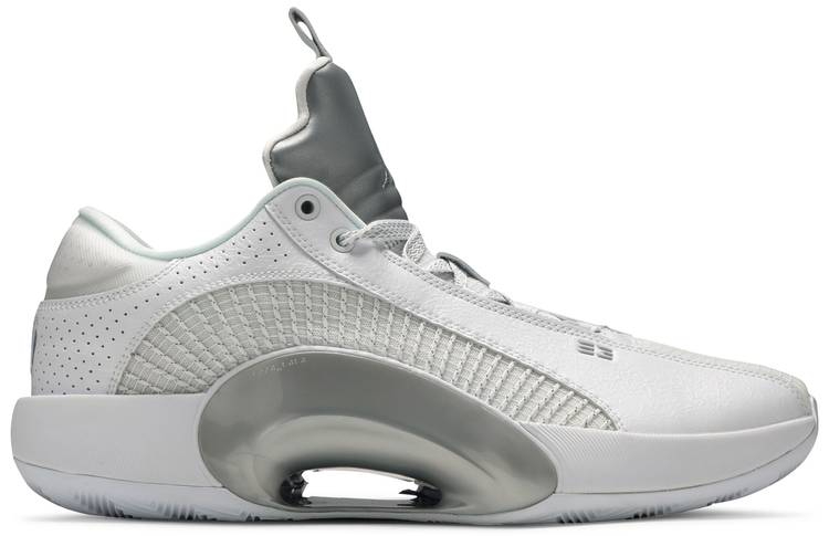 Air Jordan 35 Low PF  White Metallic Silver  CW2459-100 - vstockx