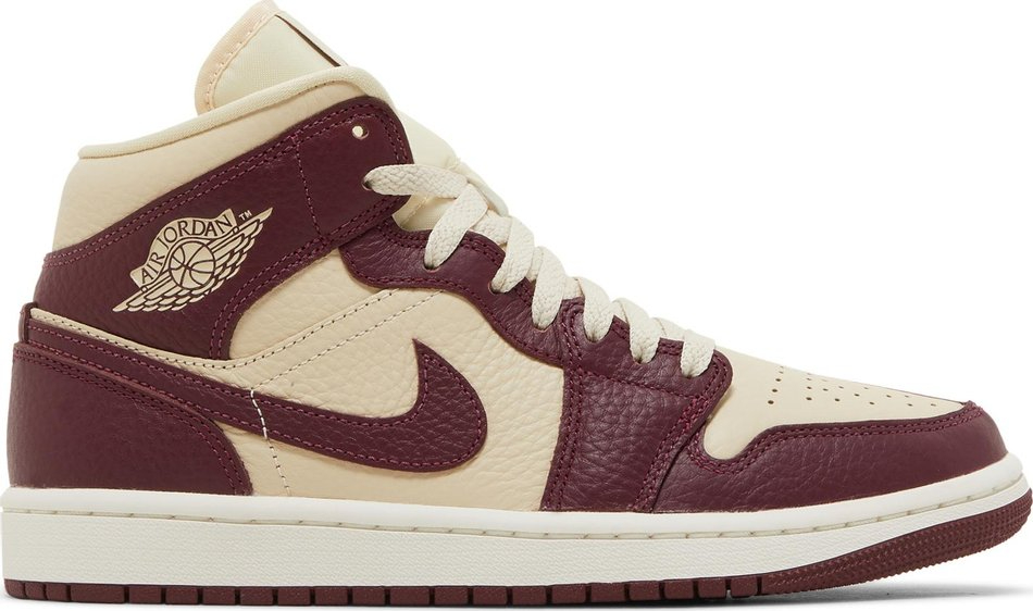 Wmns Air Jordan 1 Mid SE  Split   Beach Cherrywood  DR0501-200 - vstockx