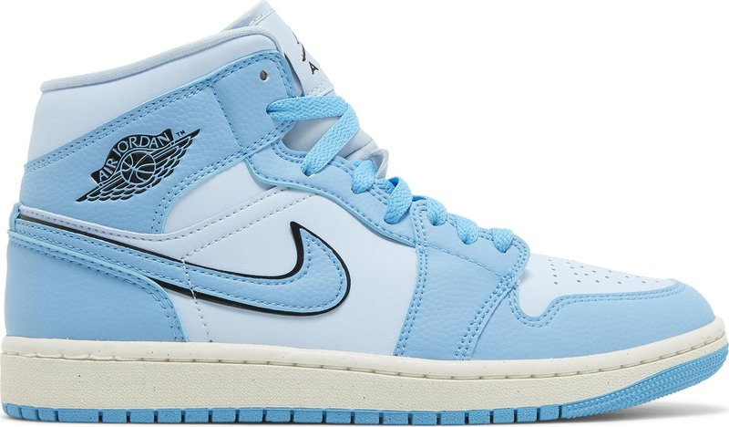 Wmns Air Jordan 1 Mid SE  Ice Blue  DV1302-400 - vstockx