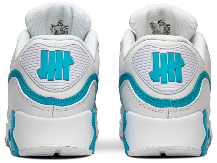 Undefeated x Air Max 90 'White Blue Fury' CJ7197-102 - vstockx