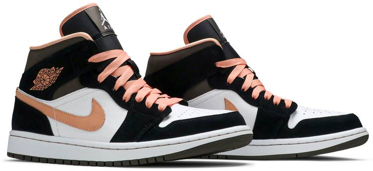 Wmns Air Jordan 1 Mid SE  Peach Mocha  DH0210-100 - vstockx