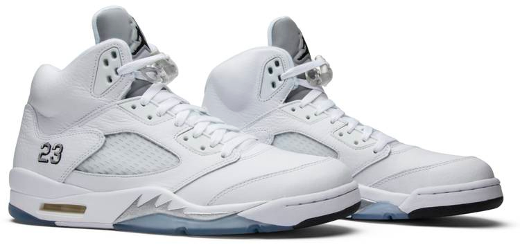 Air Jordan 5 Retro  Metallic White  2015 136027-130 - vstockx