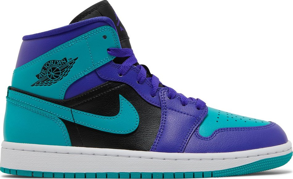 Wmns Air Jordan 1 Mid  Black Grape  BQ6472-502 - vstockx