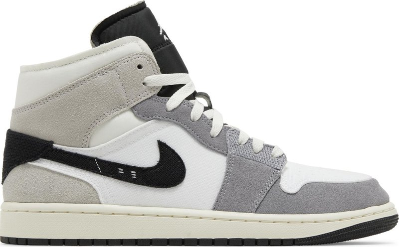 Air Jordan 1 Mid SE Craft  Inside Out   Cement Grey  DZ4136-002 - vstockx