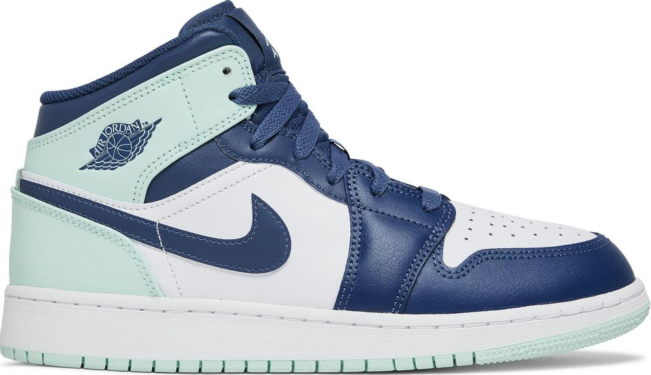 Air Jordan 1 Mid GS  Blue Mint  554725-413 - vstockx