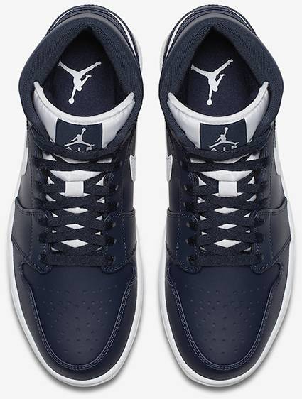 Air Jordan 1 Retro Mid  Obsidian  554724-402 - vstockx