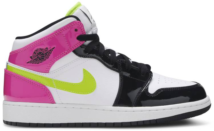Air Jordan 1 Mid SE GS  Cyber Active Fuchsia  CZ9835-100 - vstockx