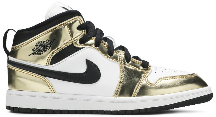 Air Jordan 1 Mid SE PS  Metallic Gold  DC1422-700 - vstockx