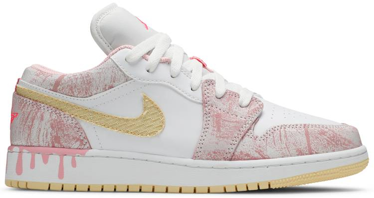 Air Jordan 1 Low GS  Strawberry Ice Cream  CW7104-601 - vstockx