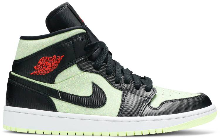 Wmns Air Jordan 1 Mid SE  Black Barely Volt  CV5276-003 - vstockx