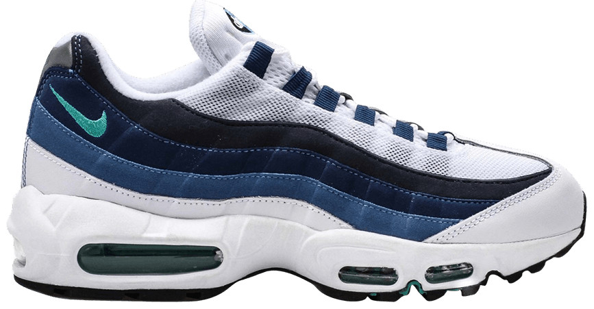 Air Max 95 OG 'White Slate Blue' 554970-131 - vstockx