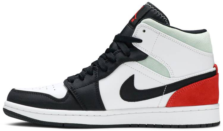 Air Jordan 1 Mid SE  Red Black Toe  852542-100 - vstockx