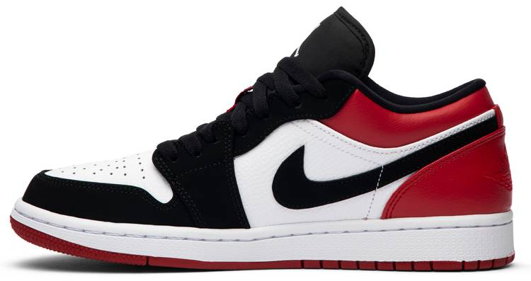 Air Jordan 1 Low  Black Toe  553558-116 - vstockx