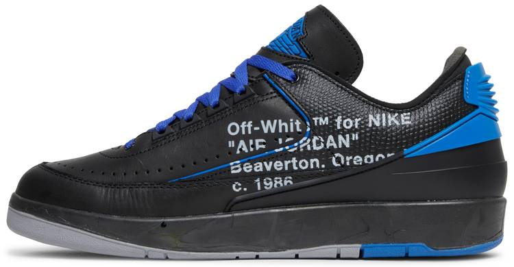 Off-White x Air Jordan 2 Retro Low SP  Black Royal  DJ4375-004 - vstockx