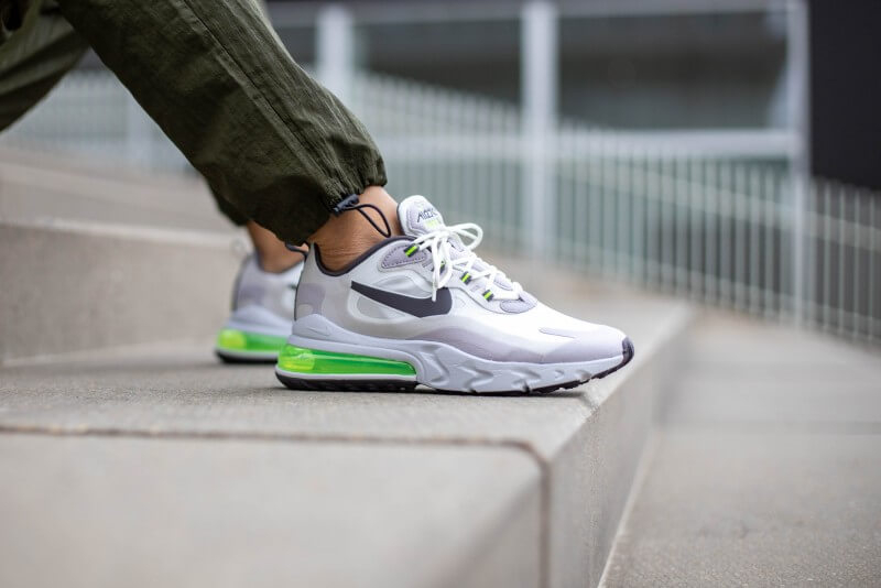 Air Max 270 React 'White Grey Electric Green' CI3866-100 - vstockx