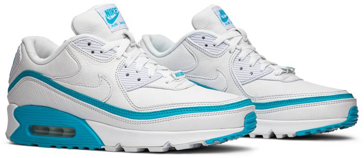 Undefeated x Air Max 90 'White Blue Fury' CJ7197-102 - vstockx