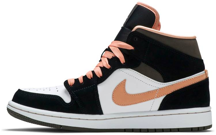 Wmns Air Jordan 1 Mid SE  Peach Mocha  DH0210-100 - vstockx