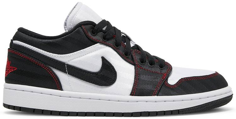 Wmns Air Jordan 1 Low SE Utility  White Black Red  DD9337-106 - vstockx