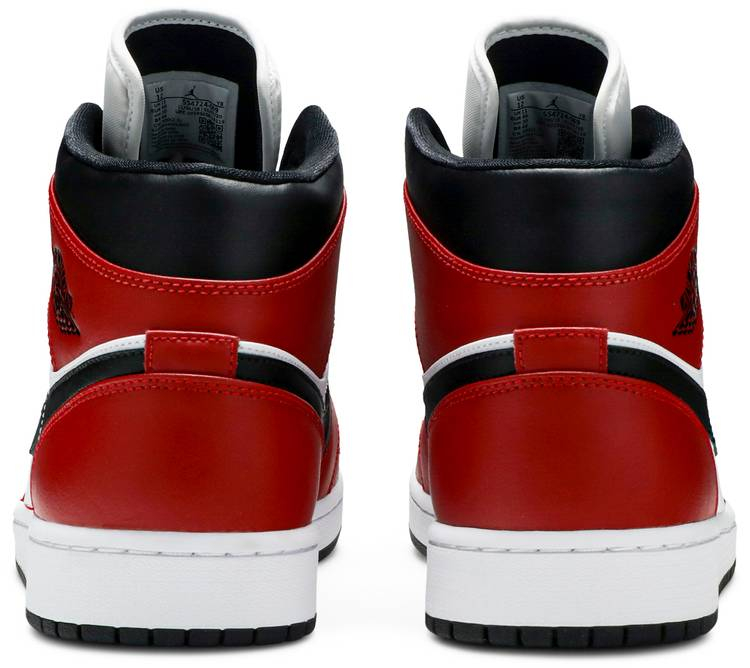 Air Jordan 1 Mid  Chicago Black Toe  554724-069 - vstockx