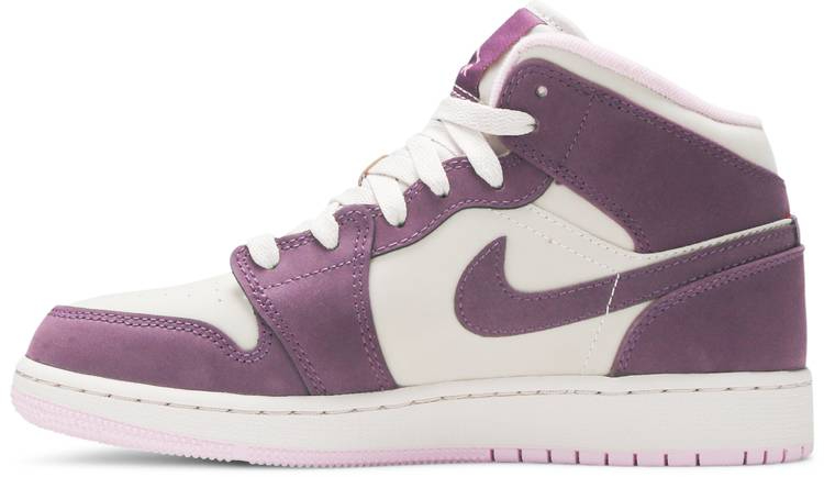 Air Jordan 1 Retro Mid GS  Pro Purple  555112-500 - vstockx
