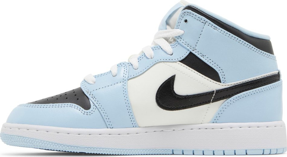 Air Jordan 1 Mid GS  Ice Blue  555112-401 - vstockx