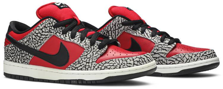 Supreme x Dunk Low Premium SB  Red Cement  313170-600 - vstockx