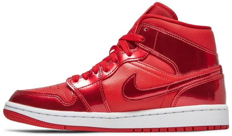 Wmns Air Jordan 1 Mid SE  University Red Pomegranate  DH5894-600 - vstockx
