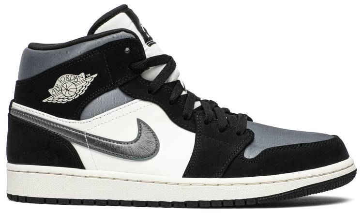 Air Jordan 1 Mid SE  Satin Smoke Grey  852542-011 - vstockx
