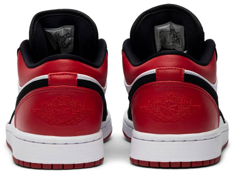 Air Jordan 1 Low  Black Toe  553558-116 - vstockx