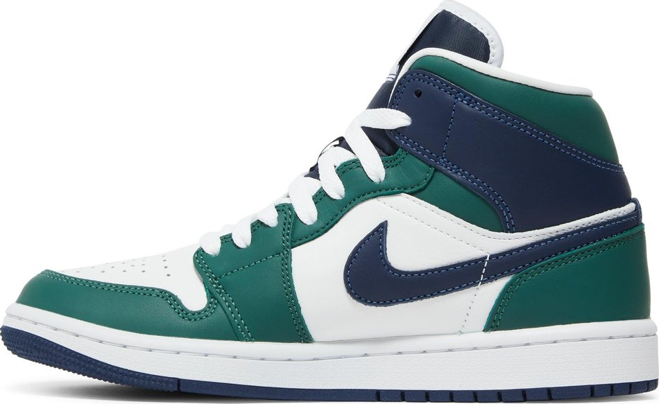 Air Jordan 1 Mid in Navy and Green DZ5326-300 - vstockx