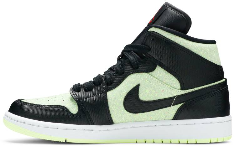 Wmns Air Jordan 1 Mid SE  Black Barely Volt  CV5276-003 - vstockx