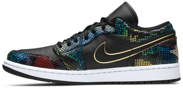 Wmns Air Jordan 1 Low  Multi Snakeskin  CW5580-001 - vstockx