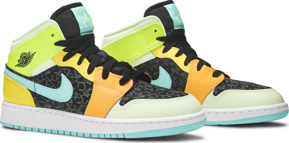 Air Jordan 1 Mid SE GS  Clover  BQ6931-037 - vstockx