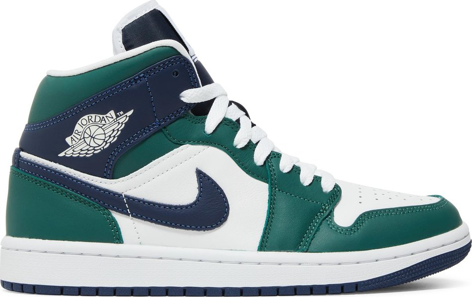 Air Jordan 1 Mid in Navy and Green DZ5326-300 - vstockx