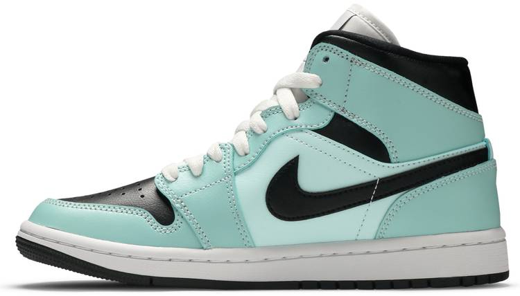 Wmns Air Jordan 1 Mid  Aqua Black  BQ6472-300 - vstockx