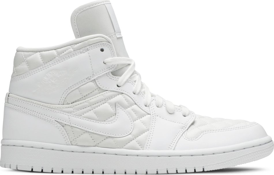 Wmns Air Jordan 1 Mid SE  White Quilted  DB6078-100 - vstockx