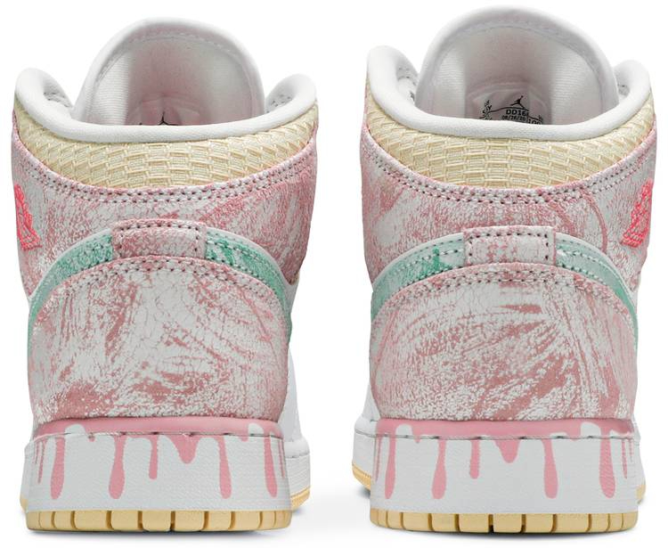 Air Jordan 1 Mid SE GS  Ice Cream  DD1666-100 - vstockx