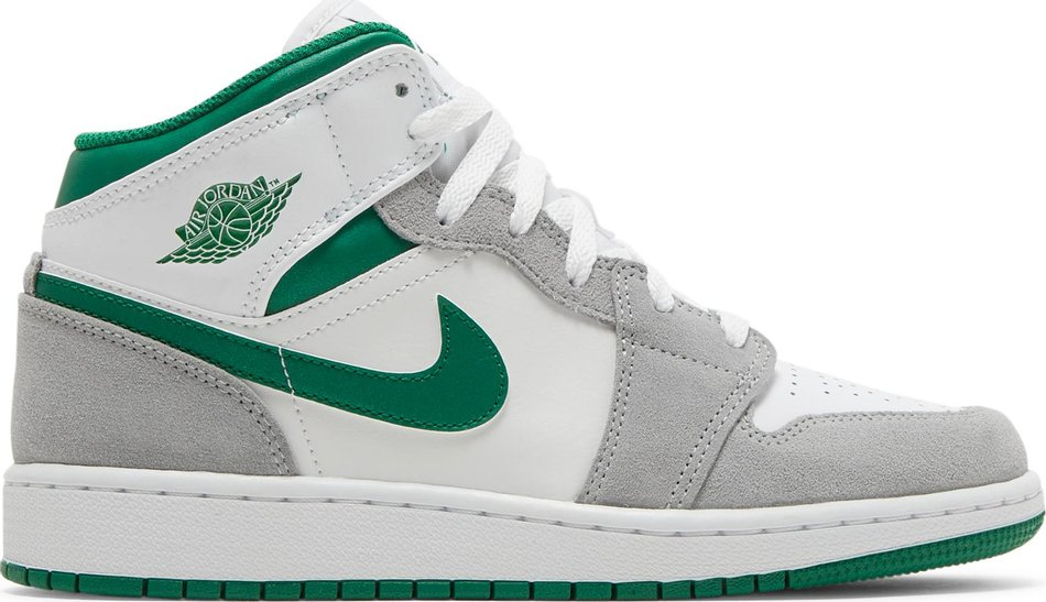 Air Jordan 1 Mid SE GS  Grey Pine Green  DC7248-103 - vstockx